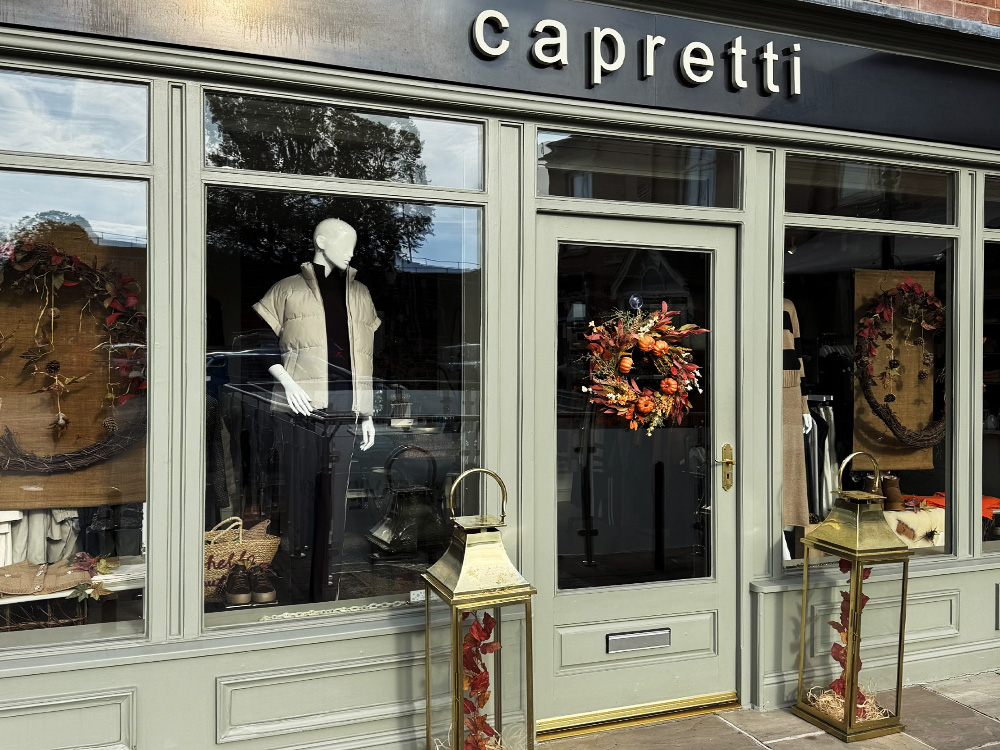 Capretti shop at night